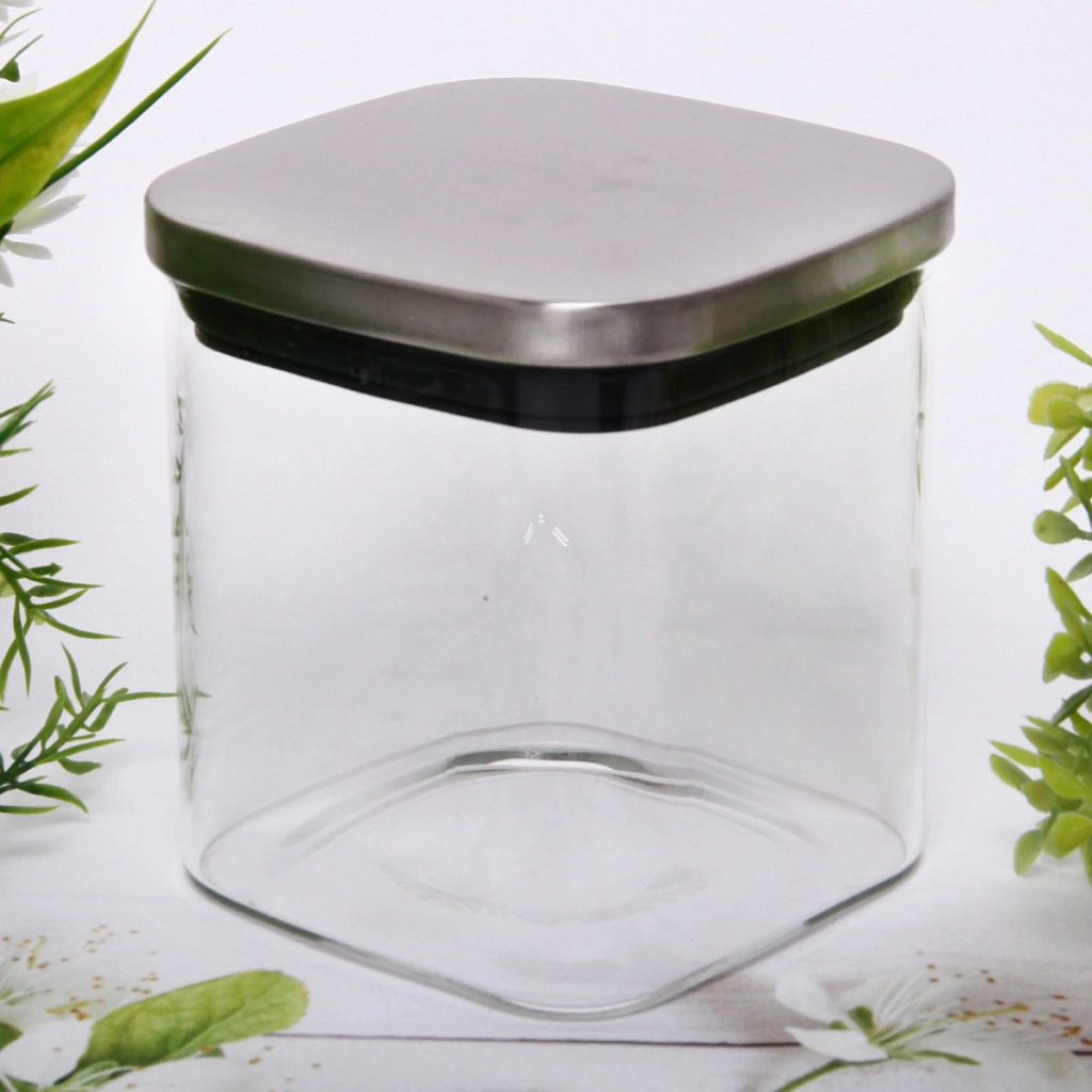 Банка стеклянная 450мл "Хай-Тек" с металлической крышкой