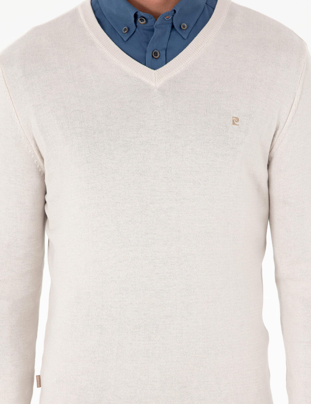 Ta_ Slim Fit V Yaka Basic Triko Kazak - Pierre cardin фото 6