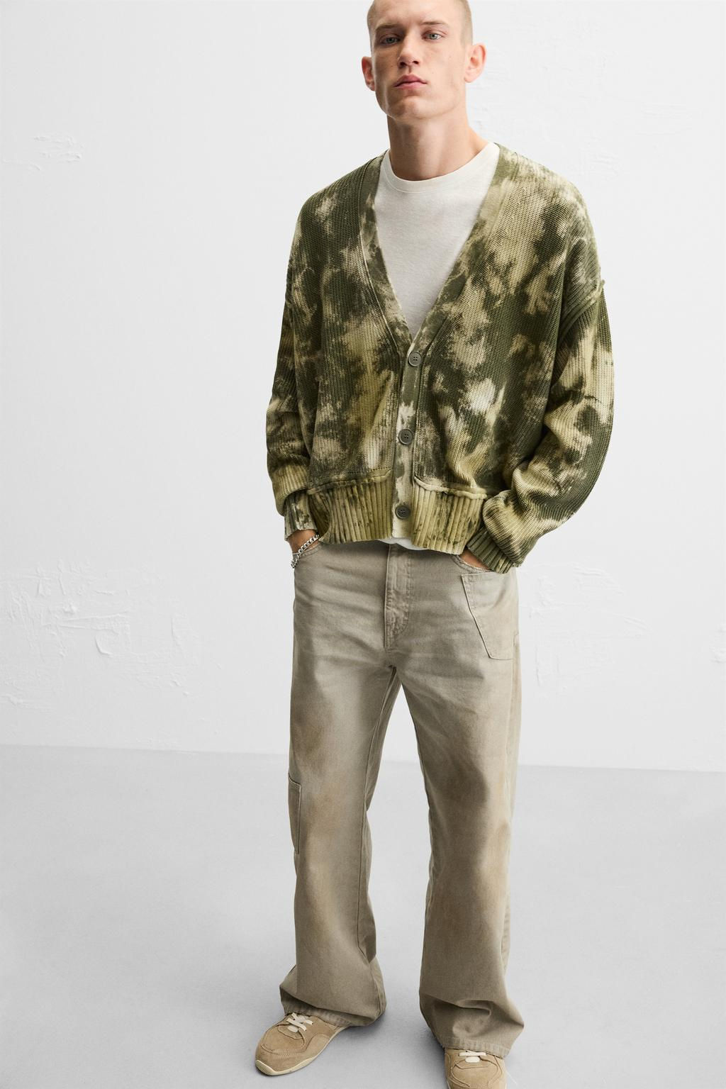 TIE-DYE PRINT CARDIGAN - Zara фото 5