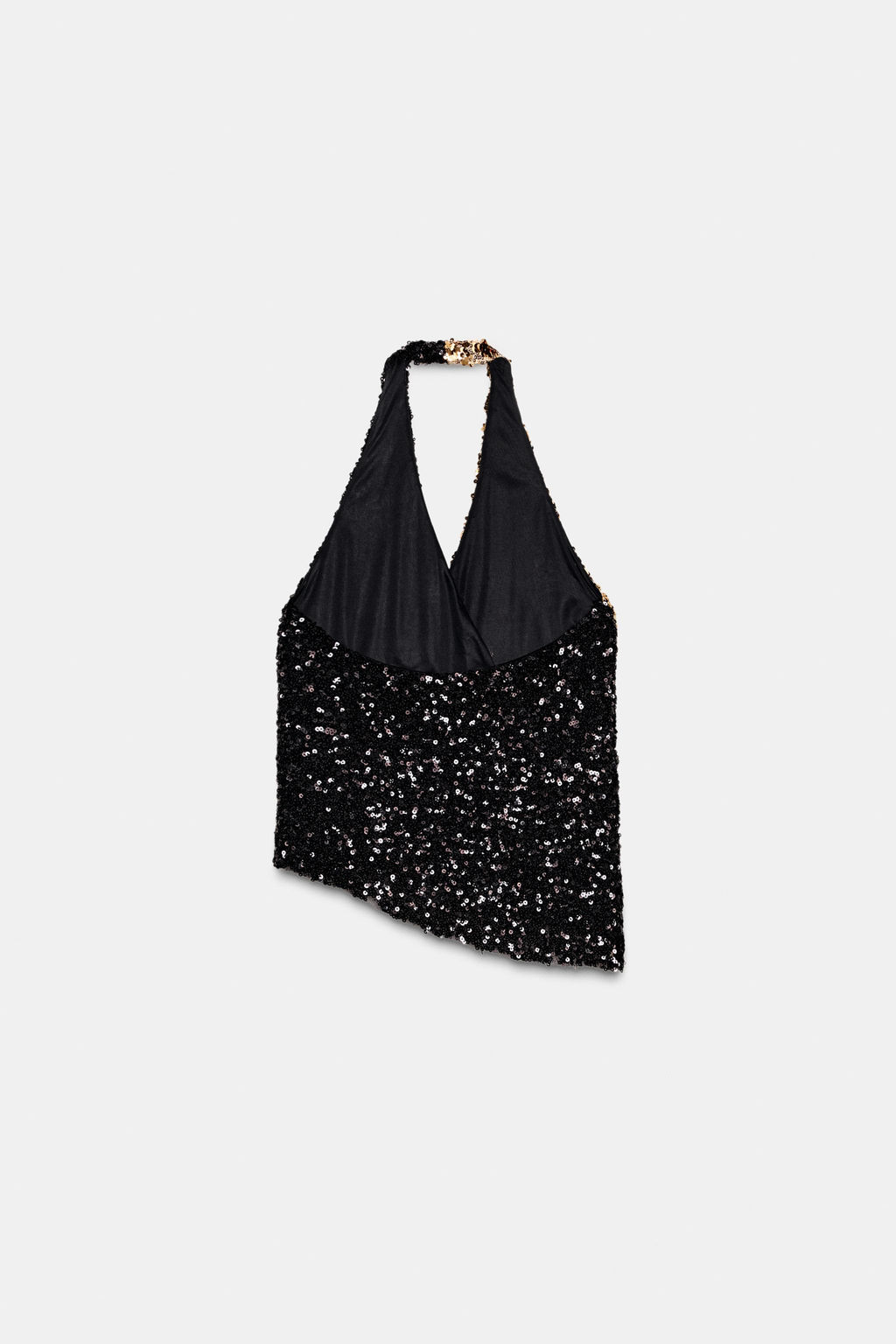HALTER TOP WITH COMBINED SEQUINS - Zara фото 9