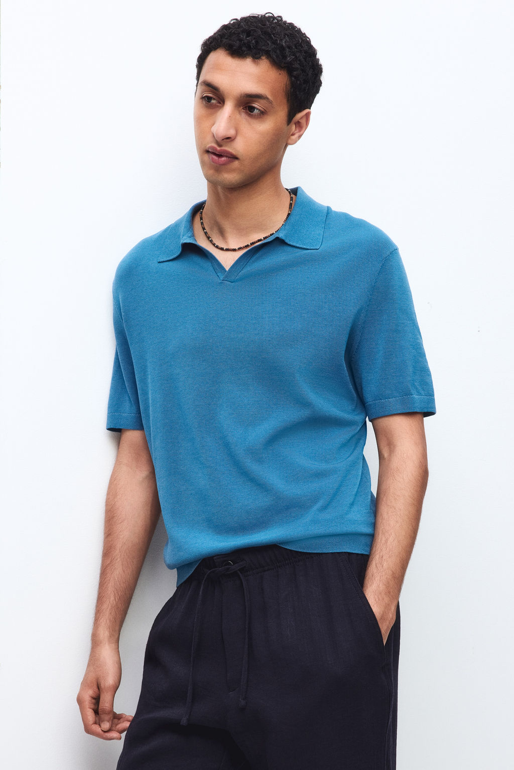 Polo en mezcla de seda Regular Fit - H&m фото 7