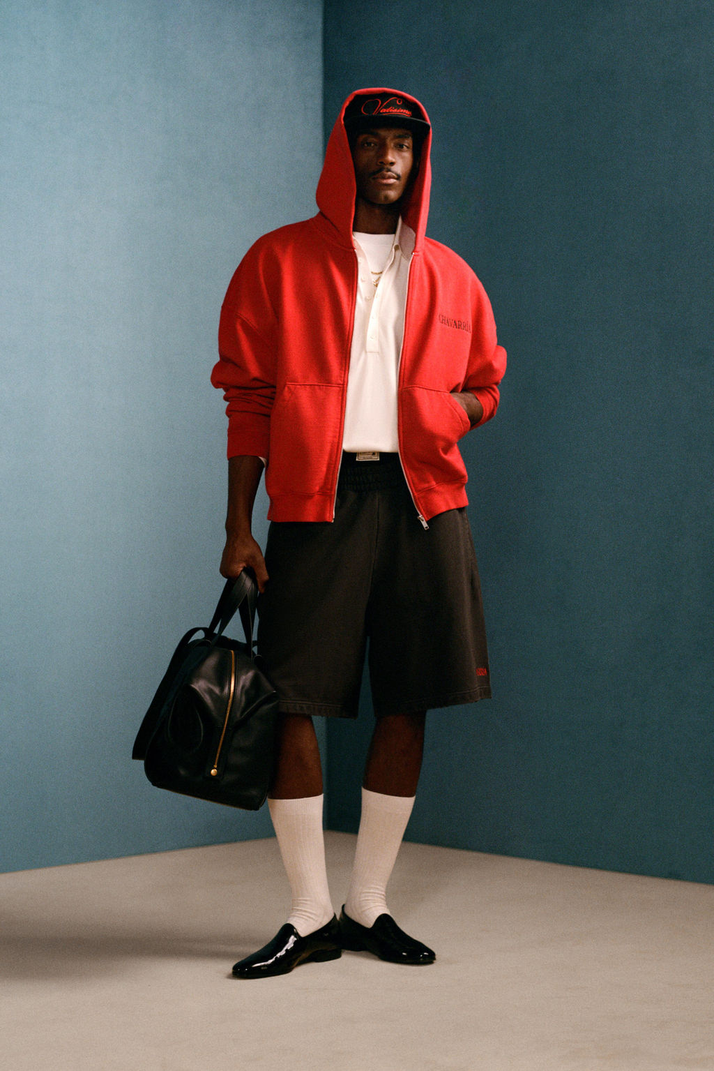 SUDADERA RELAXED FIT CAPUCHA WILLY CHAVARRIA X ZARA / Rojo