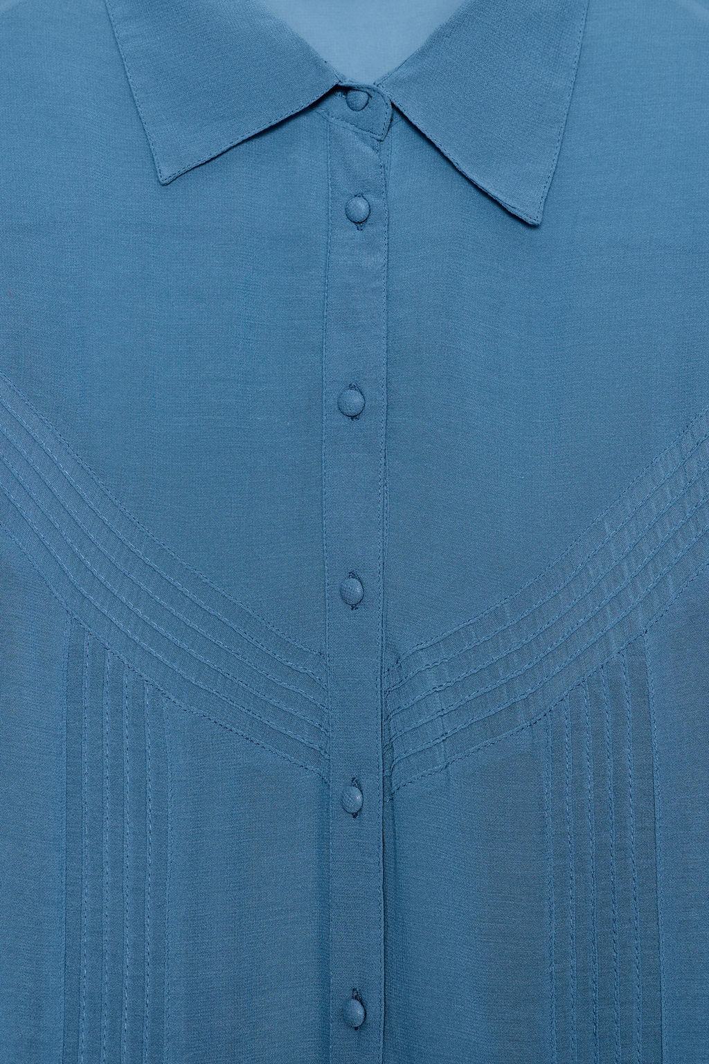 CAMISA FLUIDA JARETAS / Azul - Zara фото 10