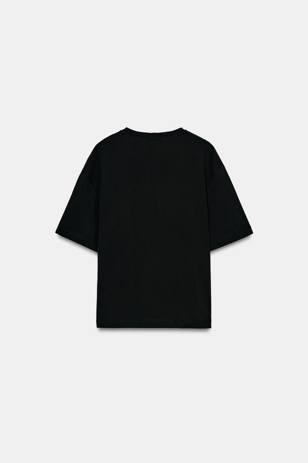 CAMISETA HEAVY COTTON APLIQUE / Negro - Zara фото 7