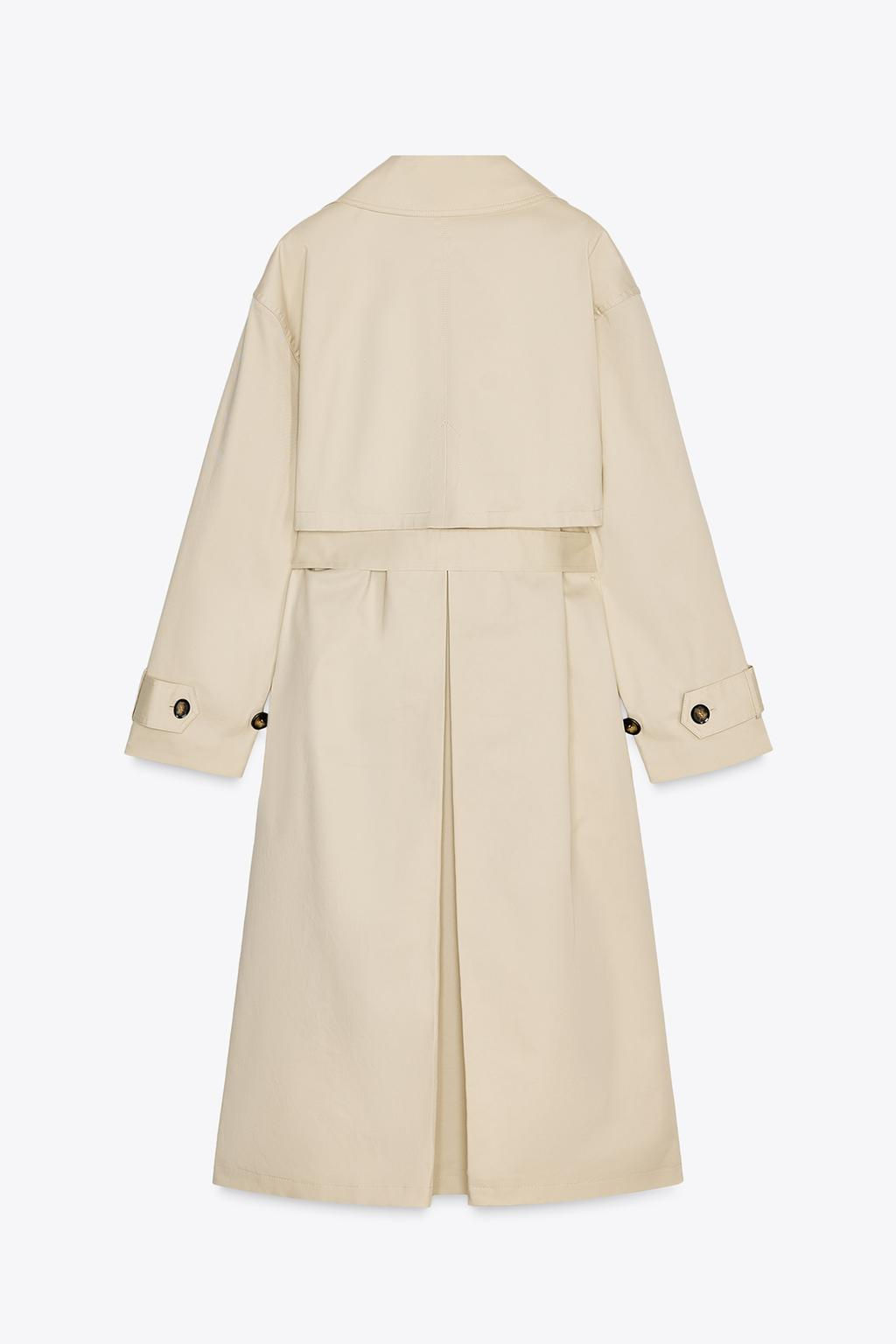 LONG OVERSIZE TRENCH COAT - Zara фото 8