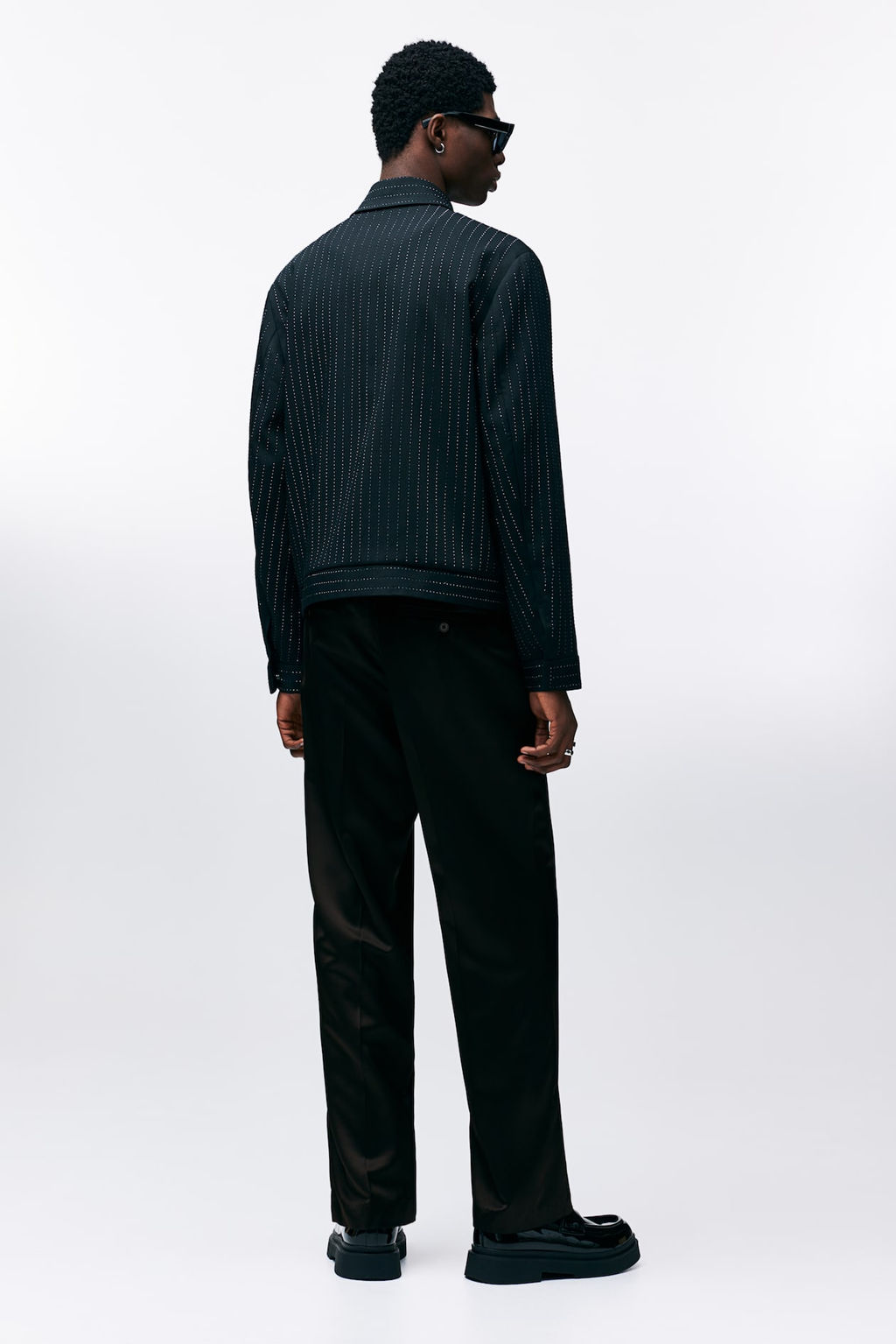 Pantalon de saten Relaxed Fit - H&m фото 3