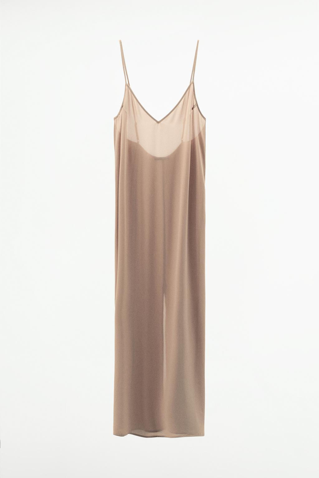 LONG SLIP DRESS - Zara фото 21