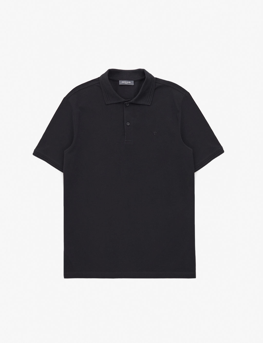 Siyah Regular Fit %100 Pamuk K_vr_lmaz Polo Yaka Basic Ti__rt