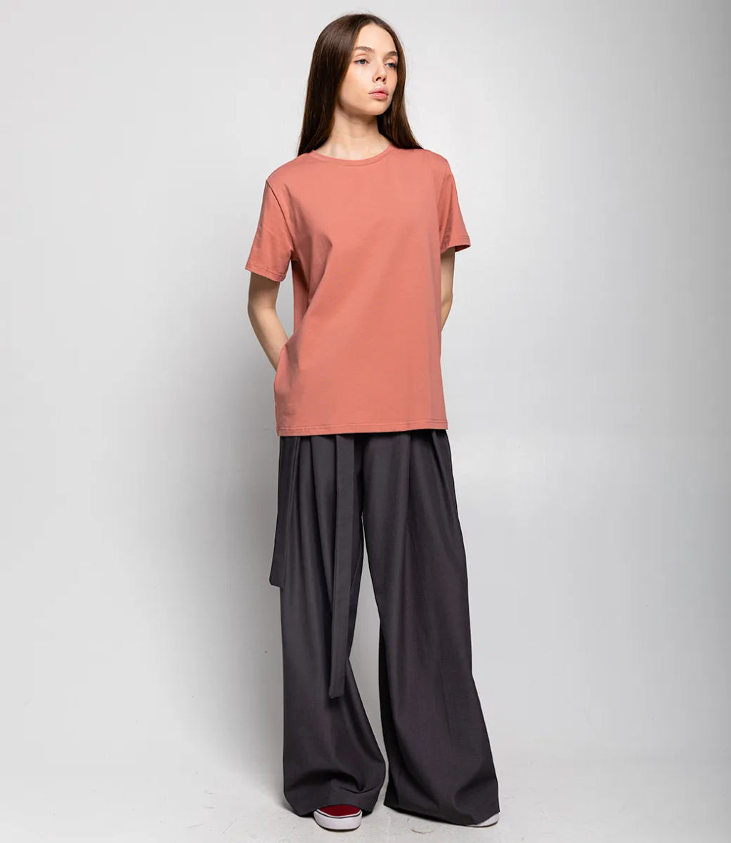 Футболка #1S600, сухая роза