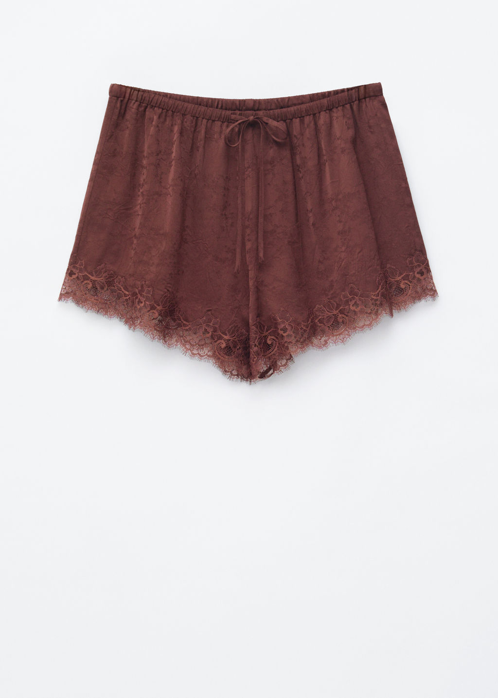 Minipantalones cortos jacquard ribete de encaje - H&m фото 2