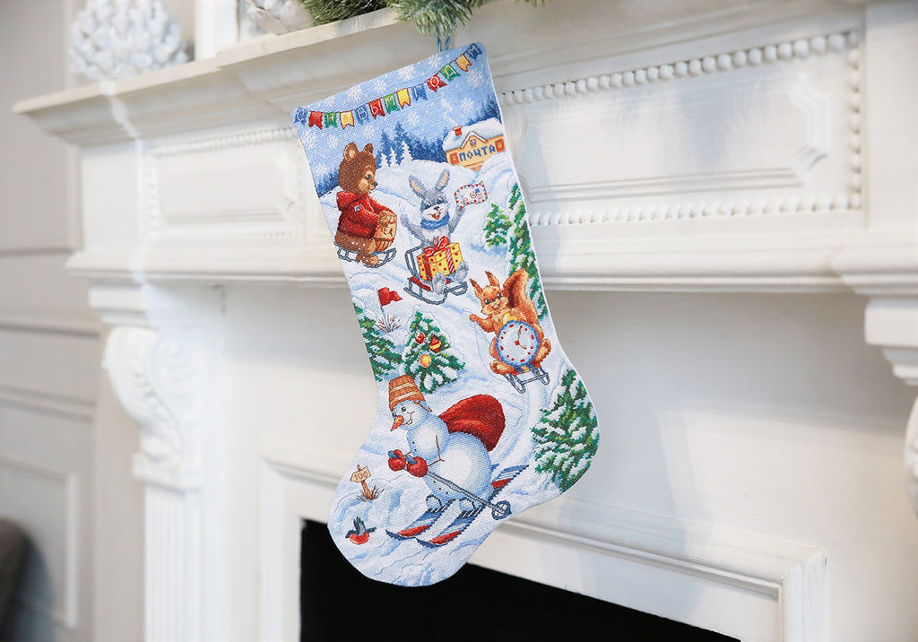 Набор для вышивания PANNA PR-7253 Сапожок с горкой 26 х 40.5 см