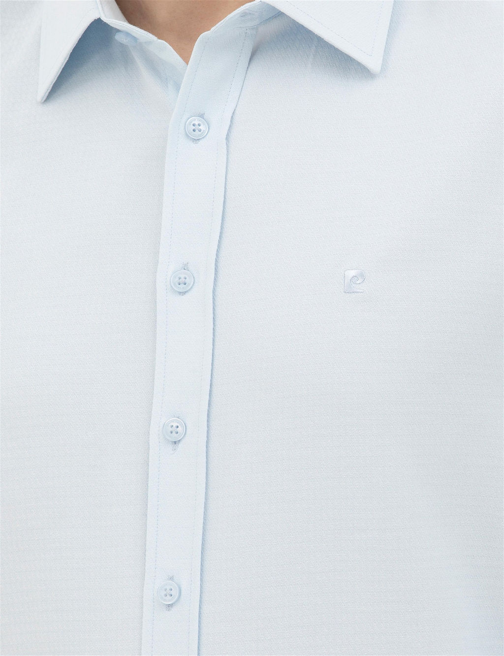 A__k Mavi Slim Fit Uzun Kollu G_mlek