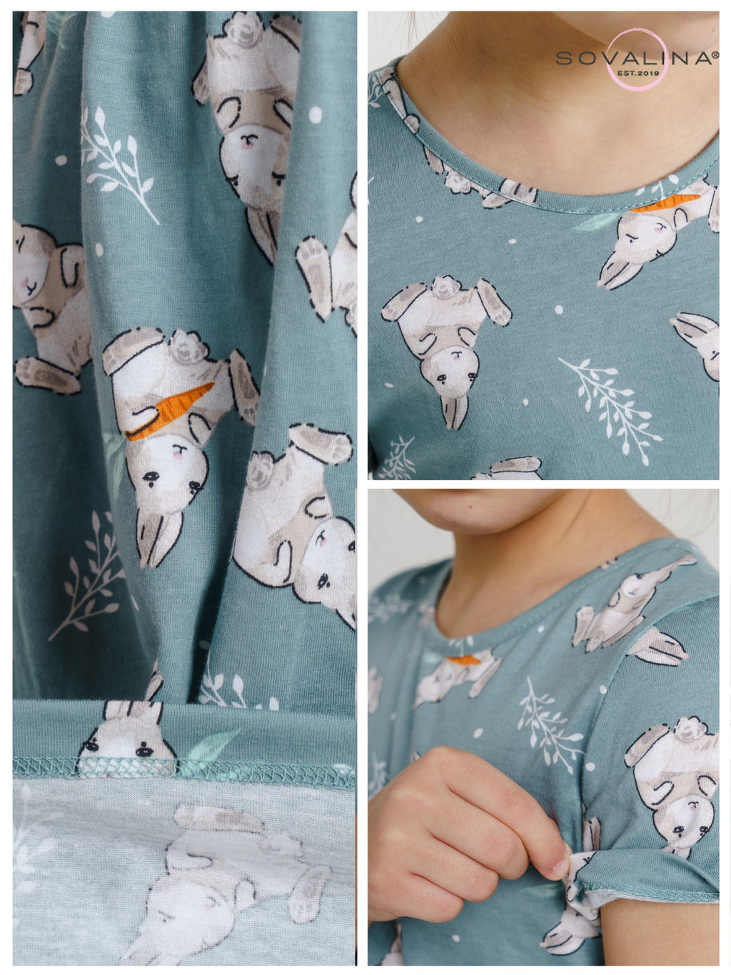 Платье Лето зайки полынь - Sovalina фото 6