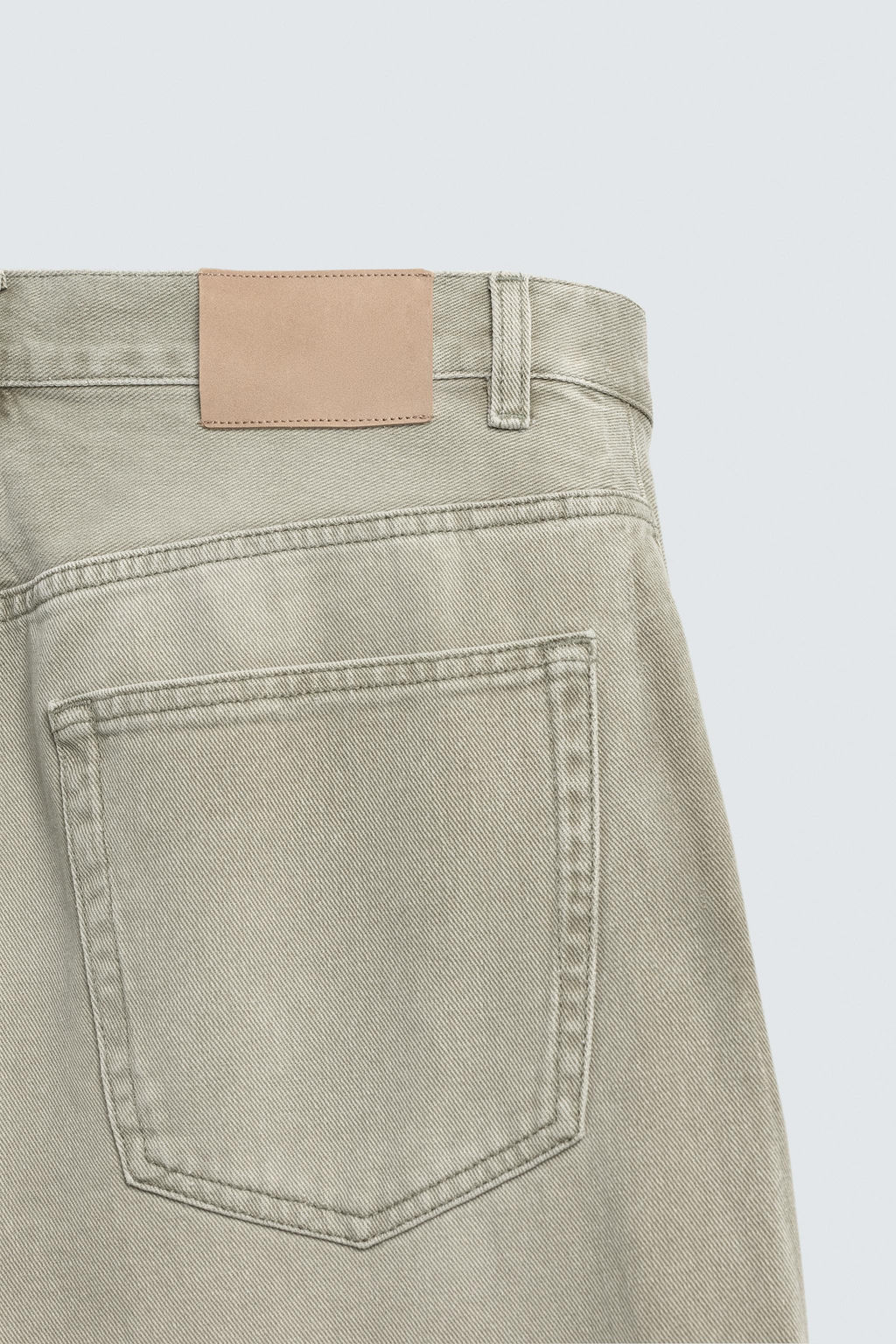 JEANS LOOSE FIT CONTRASTE / Gris / Beige - Zara фото 10