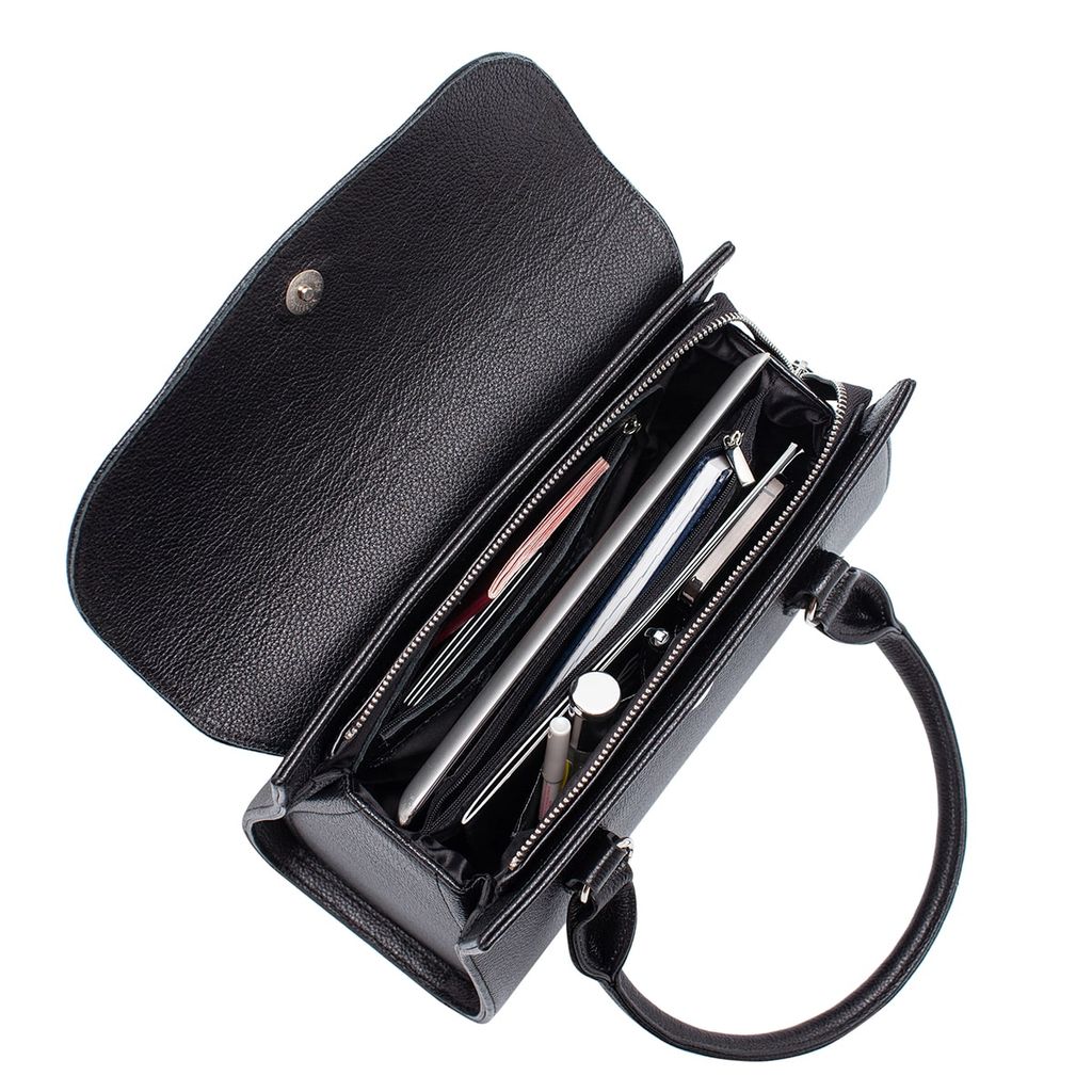 Женская кожаная сумка Bloy Black - Lakestone фото 10