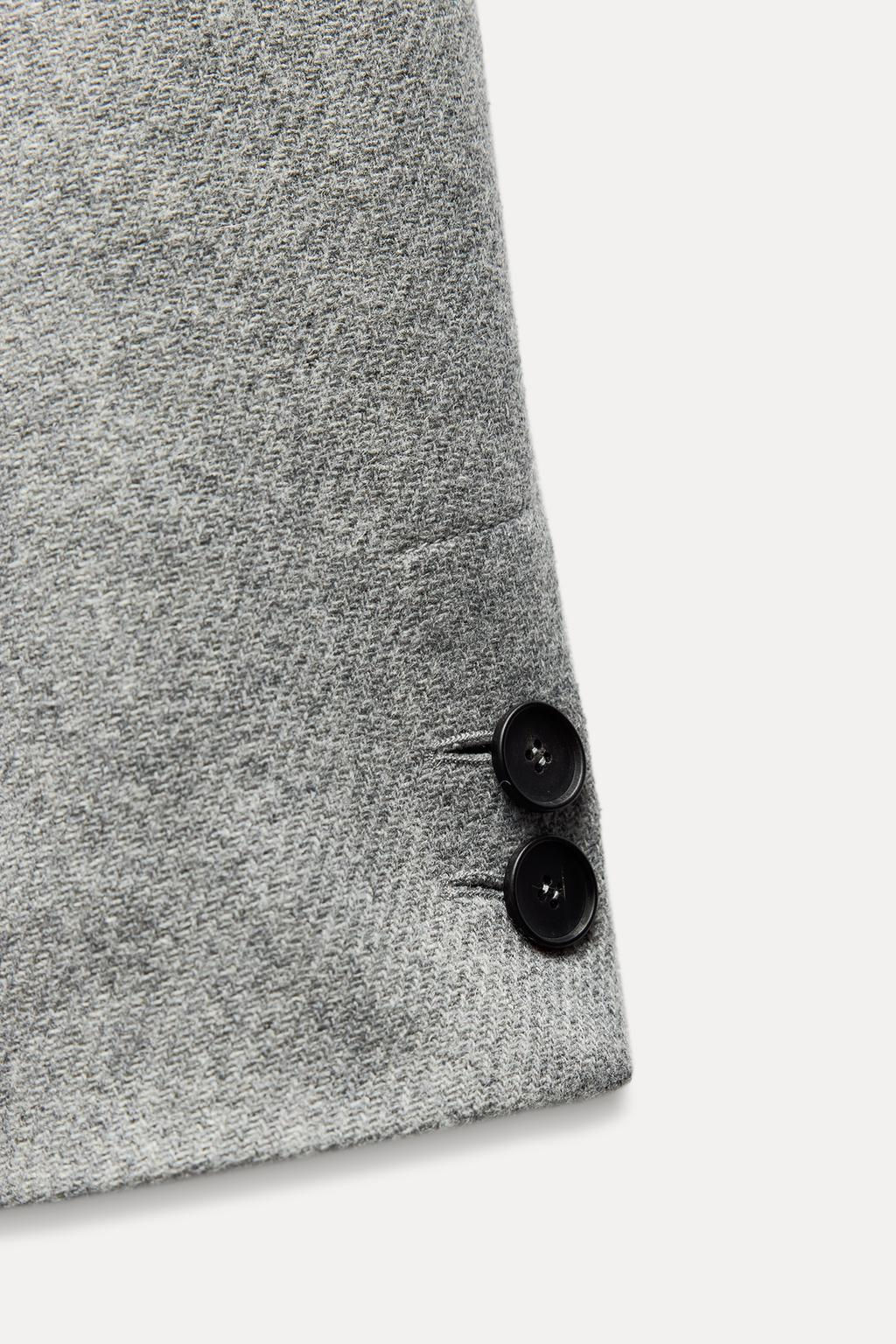 LONGLINE BELTED WOOL BLEND COAT - Zara фото 30
