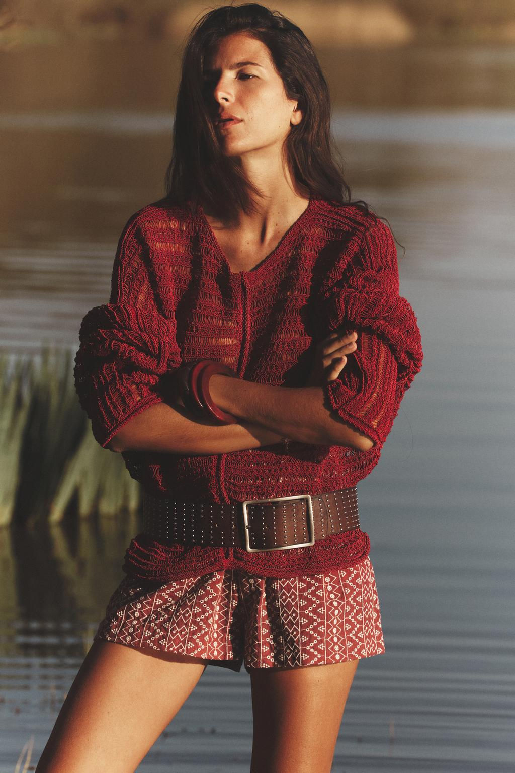 POINTELLE KNIT SWEATER - Zara фото 2
