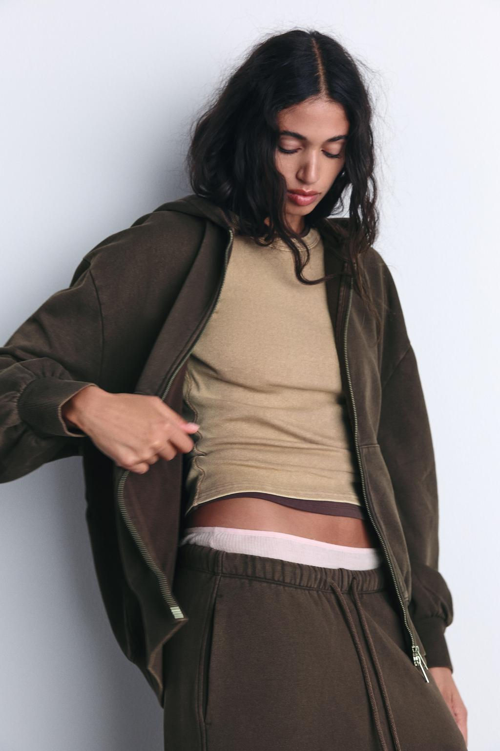 STRAIGHT-LEG PLUSH TROUSERS - Zara фото 5