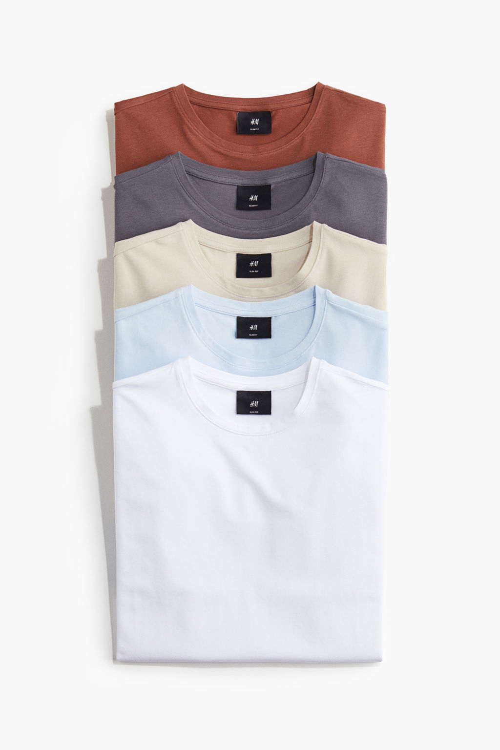 Pack de 5 camisetas Slim Fit - H&m фото 2
