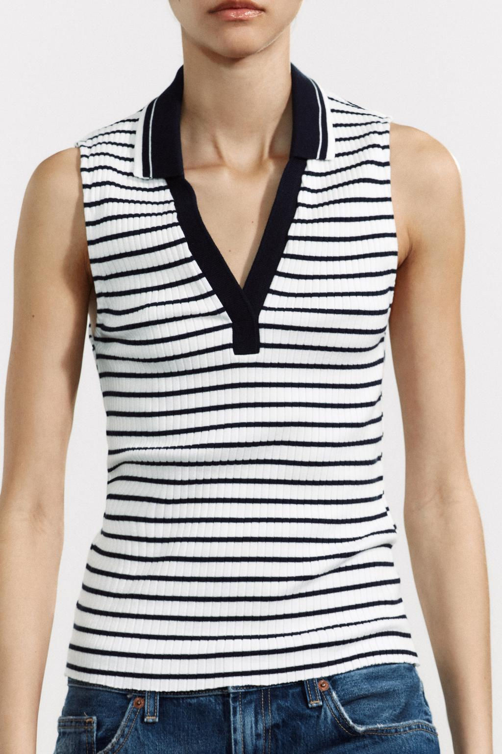 RIBBED POLO SHIRT - Zara фото 12