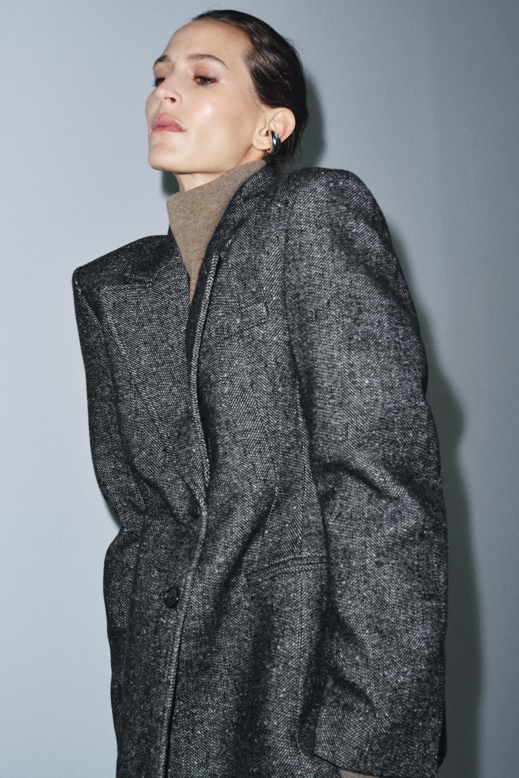 PEPLUM BLAZER WITH WOOL ZW COLLECTION - Zara фото 3