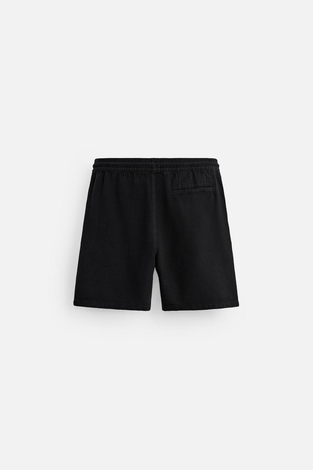 TEXTURED REGULAR FIT BERMUDA SHORTS - Zara фото 26