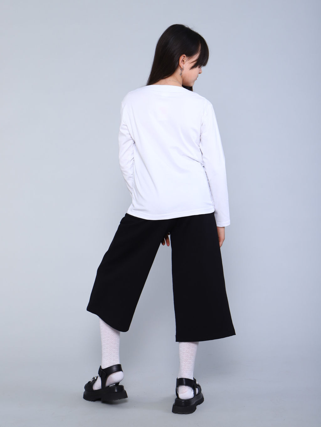 Лонгслив Брианна белый - Ладошки фото 7