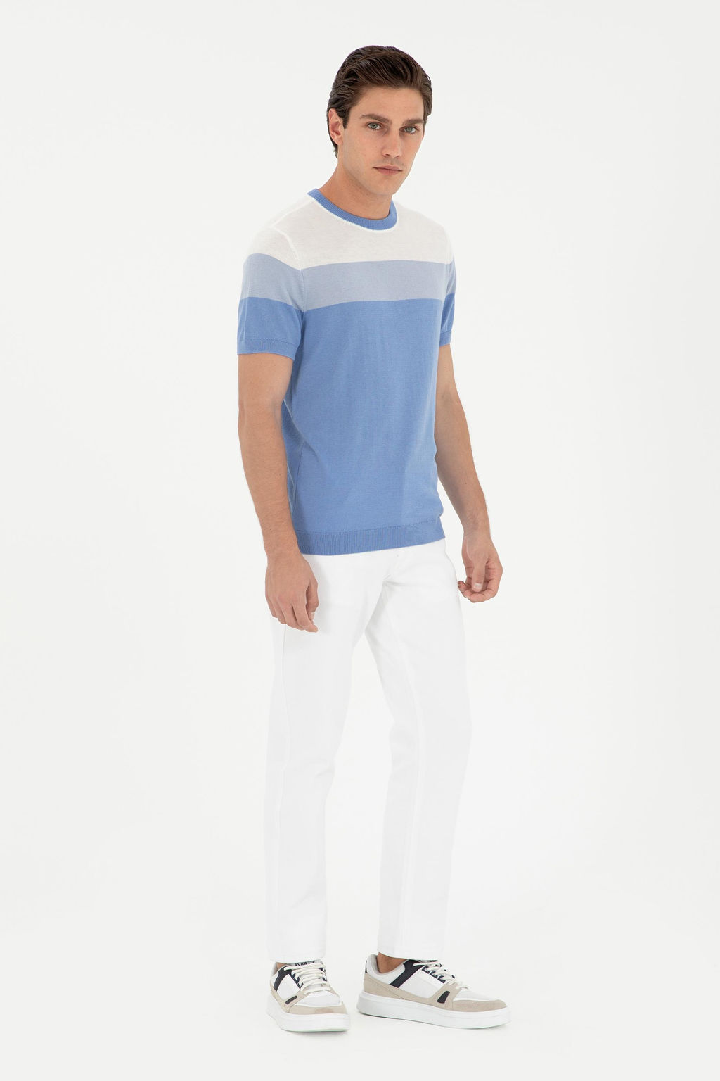Мужские белые джинсовые брюки - U.s. polo assn фото 3