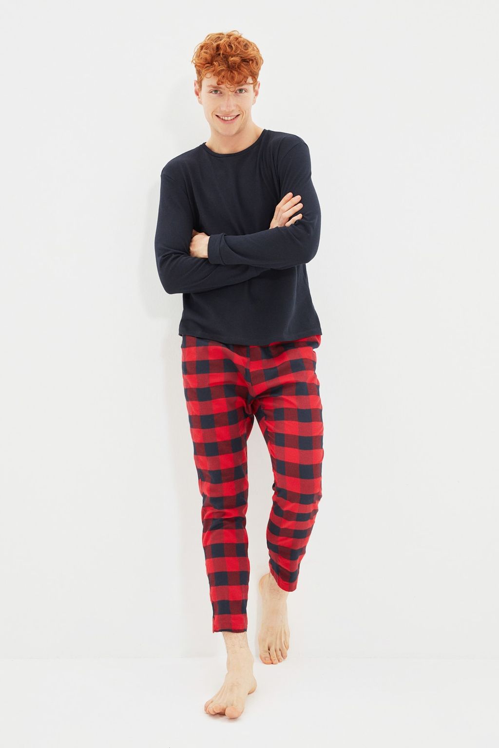 TRENDYOL MAN Cok Renkli Ekose Pijama Tak?m? THMAW21PT0359 - Trendyolmilla фото 6