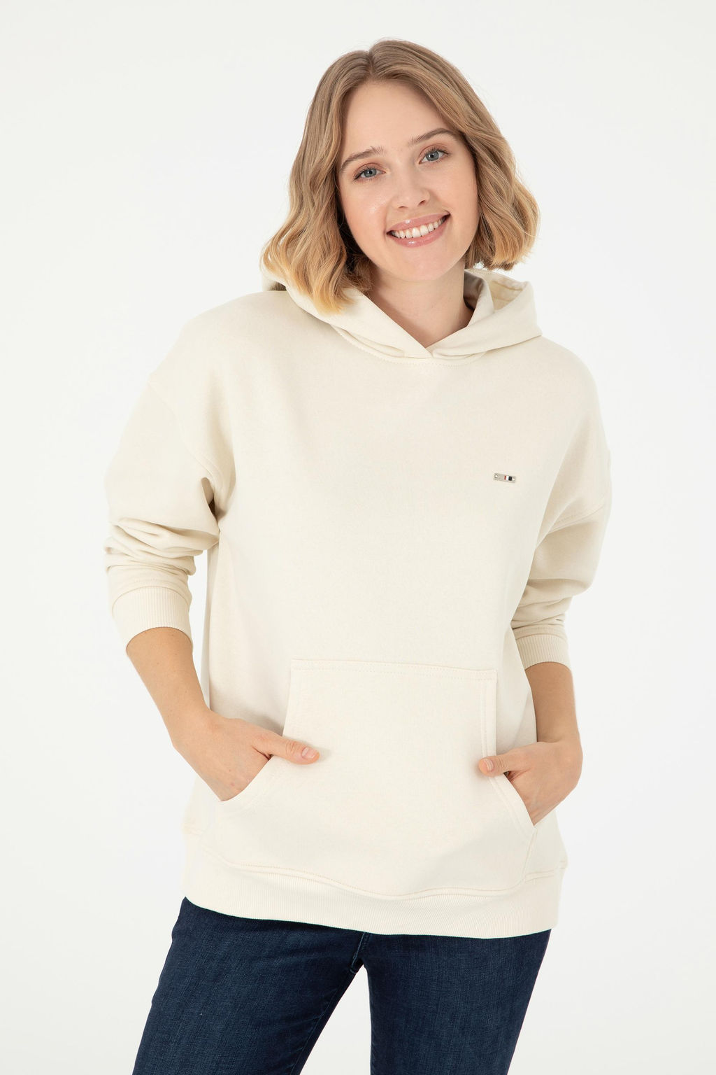 Женский кремовый свитшот - U.s. polo assn фото 10