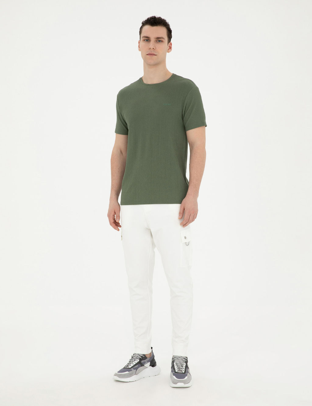 Спортивные брюки Pierre Cardin Carrot Fit экрю