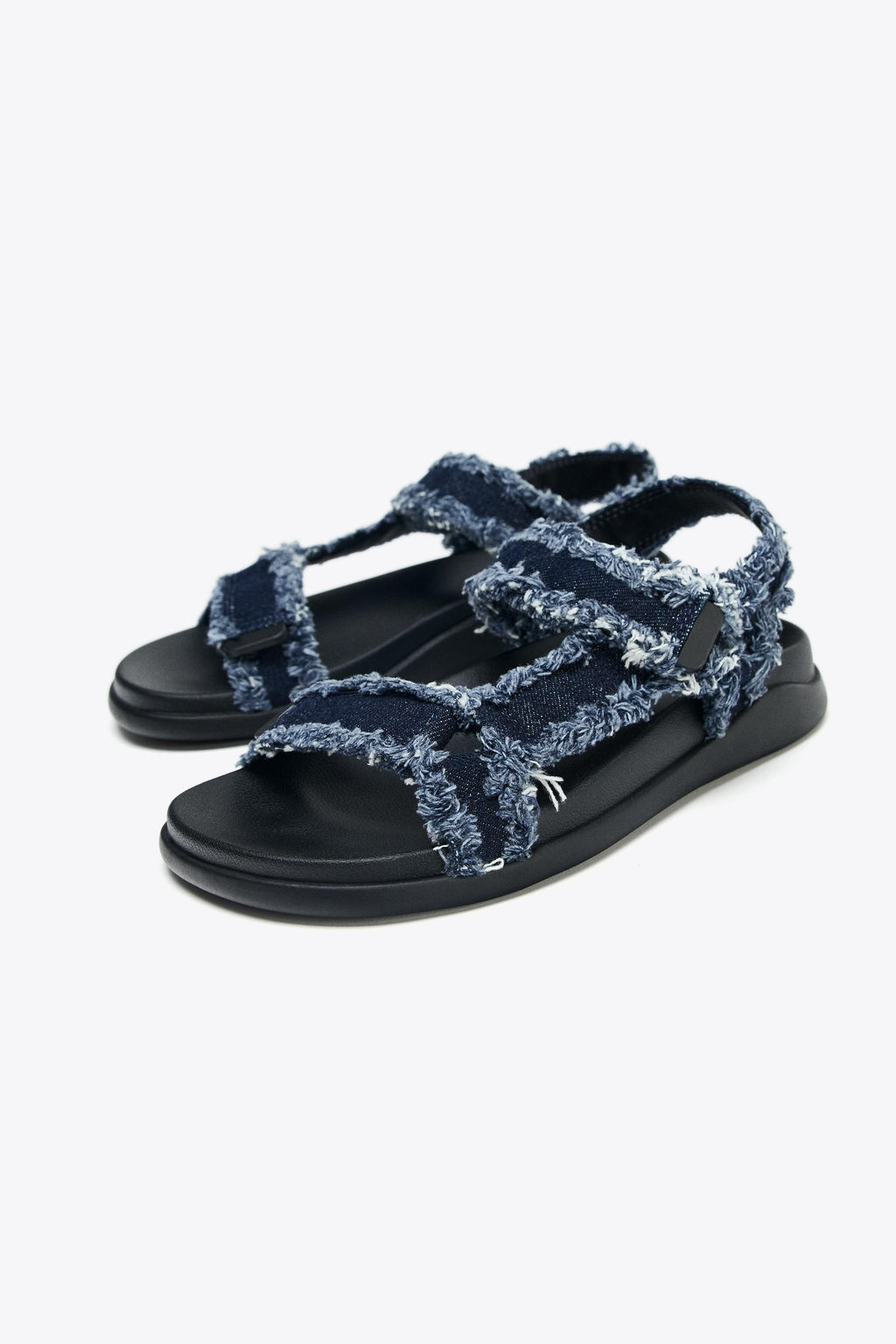 DENIM PLATFORM SANDALS - Zara фото 15