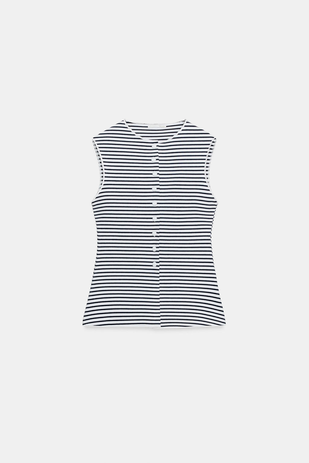 TOP CHALECO BOTONES / rayas - Zara фото 7