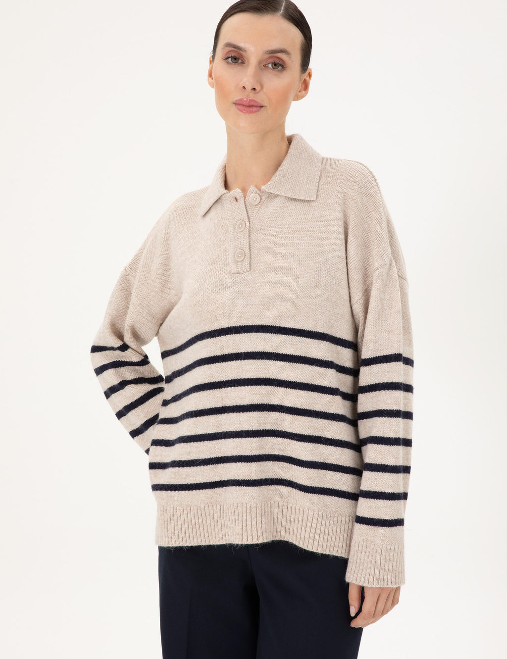 Ekru Comfort Fit Kazak - Pierre cardin фото 3