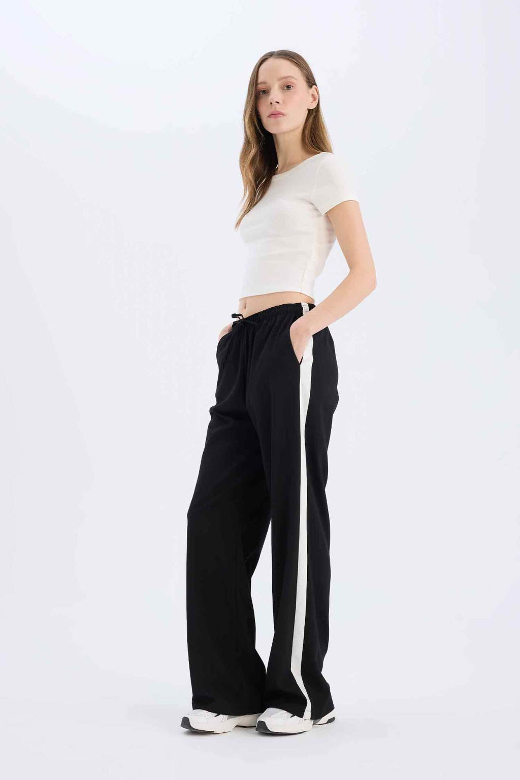 Coool Wide Leg Cepli Normal Bel Genis Paca Pantolon - Defacto фото 2