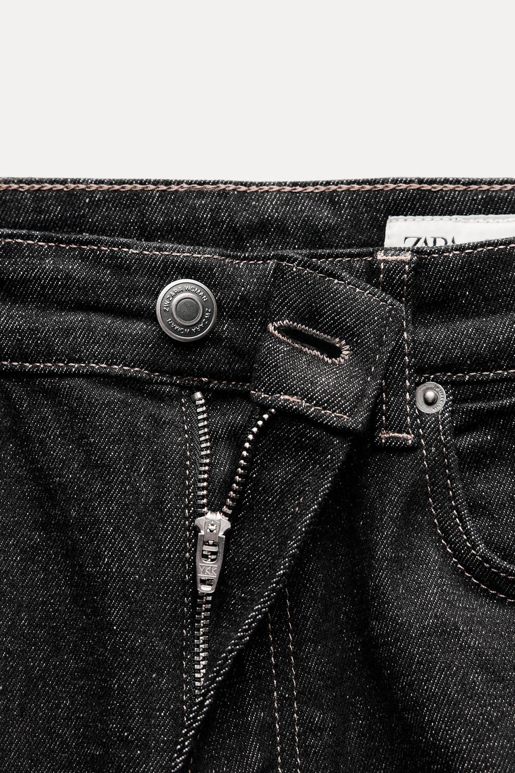 ZW COLLECTION SLIM FIT MID-RISE JEANS - Zara фото 4