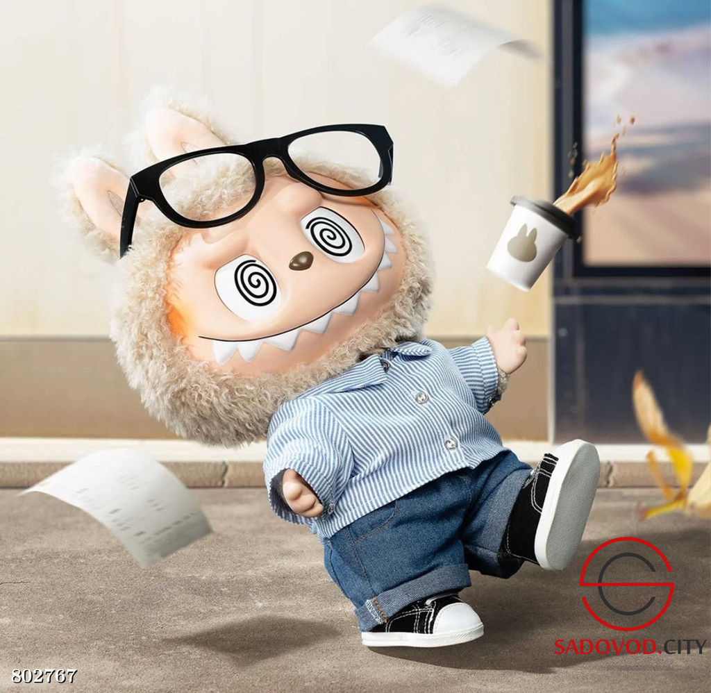 Мягкая игрушка - Лабубу в одежде