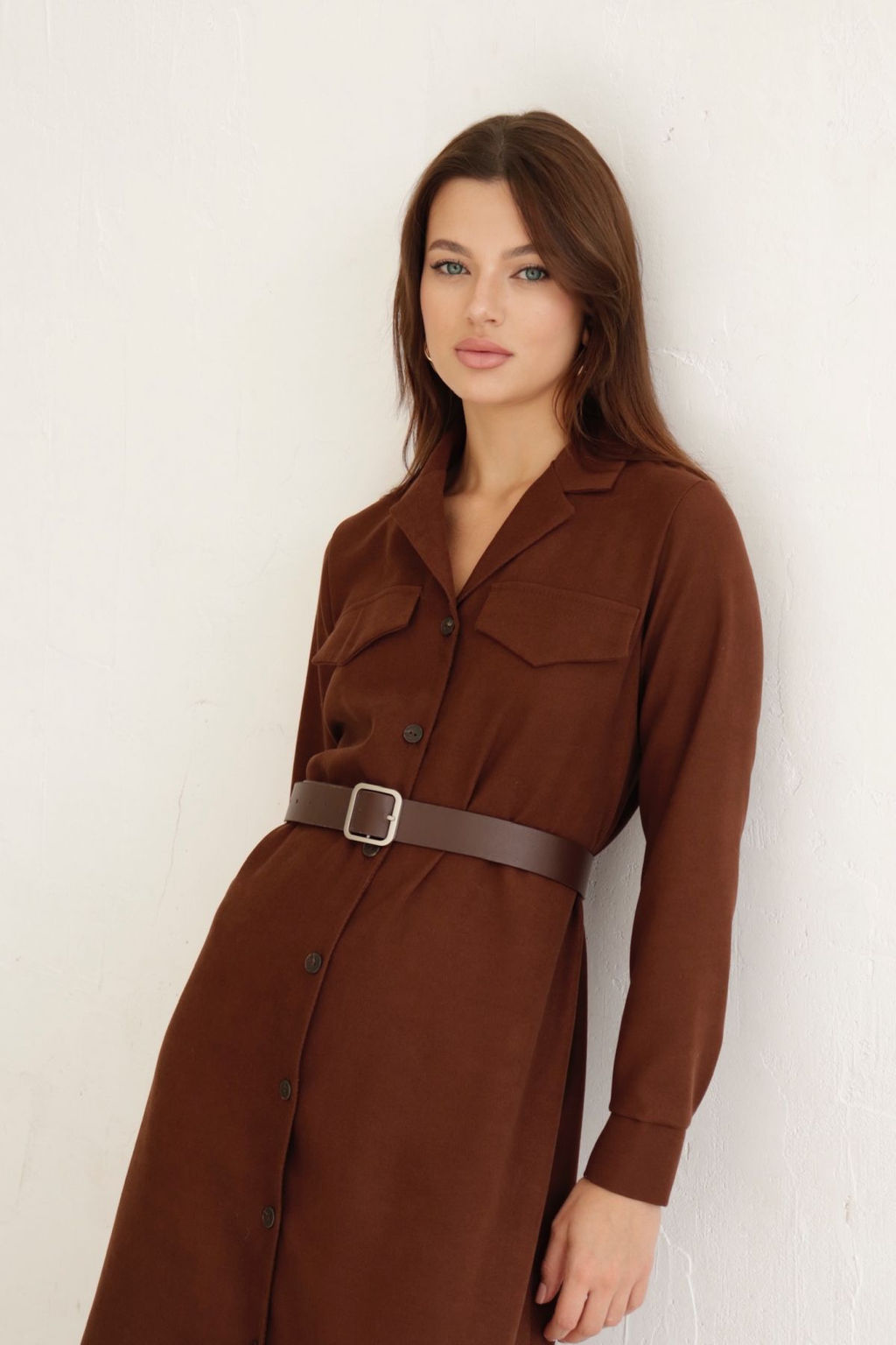 Платье-рубашка с английским воротником - Martichelli фото 195