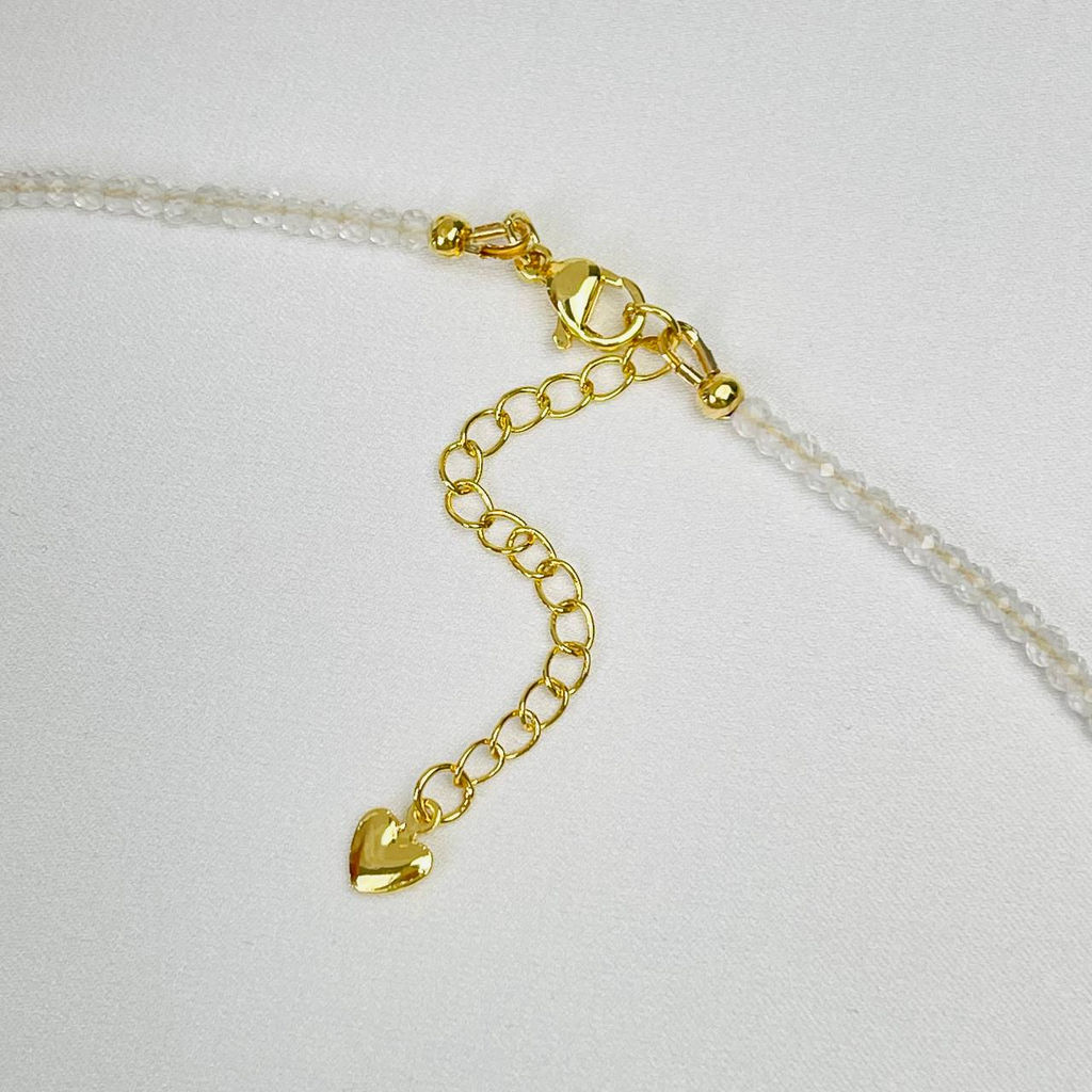 Колье из Горного Хрусталя и Жемчуга