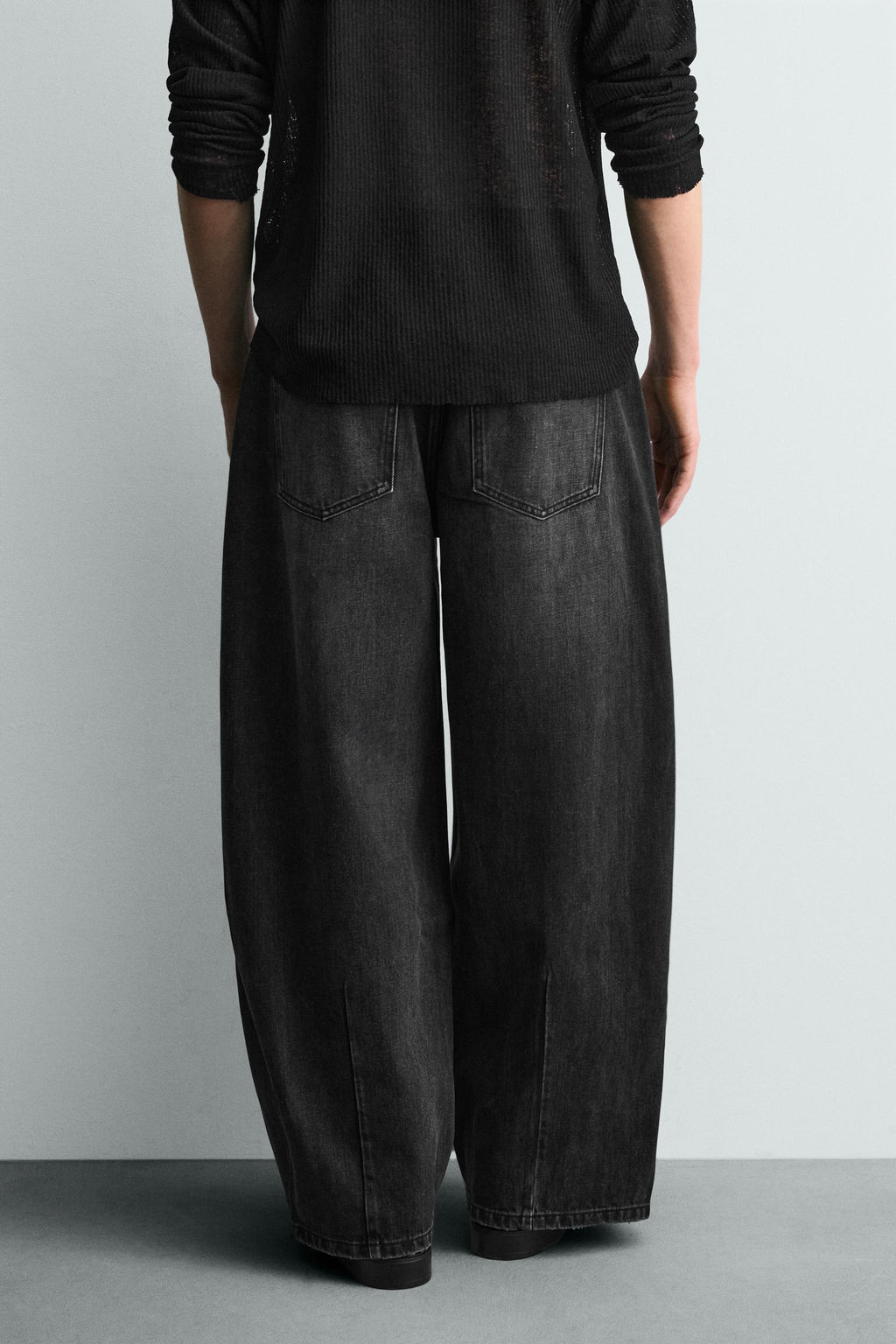 JEANS BALLOON FIT CREMALLERAS / Carb?n - Zara фото 3