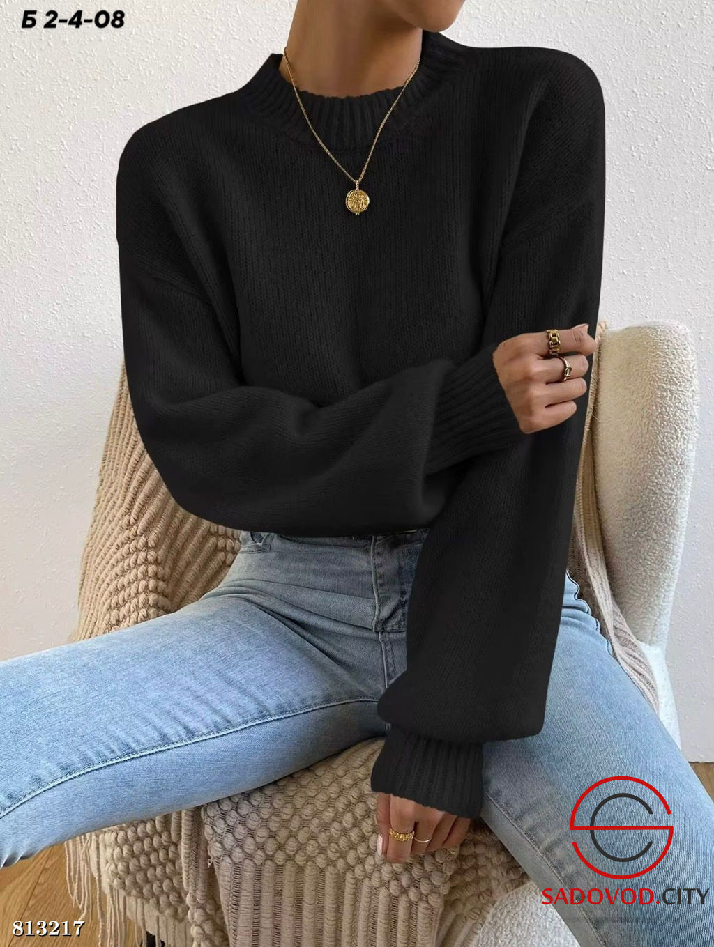 Джемпер женский однотонный - Bruno фото 4