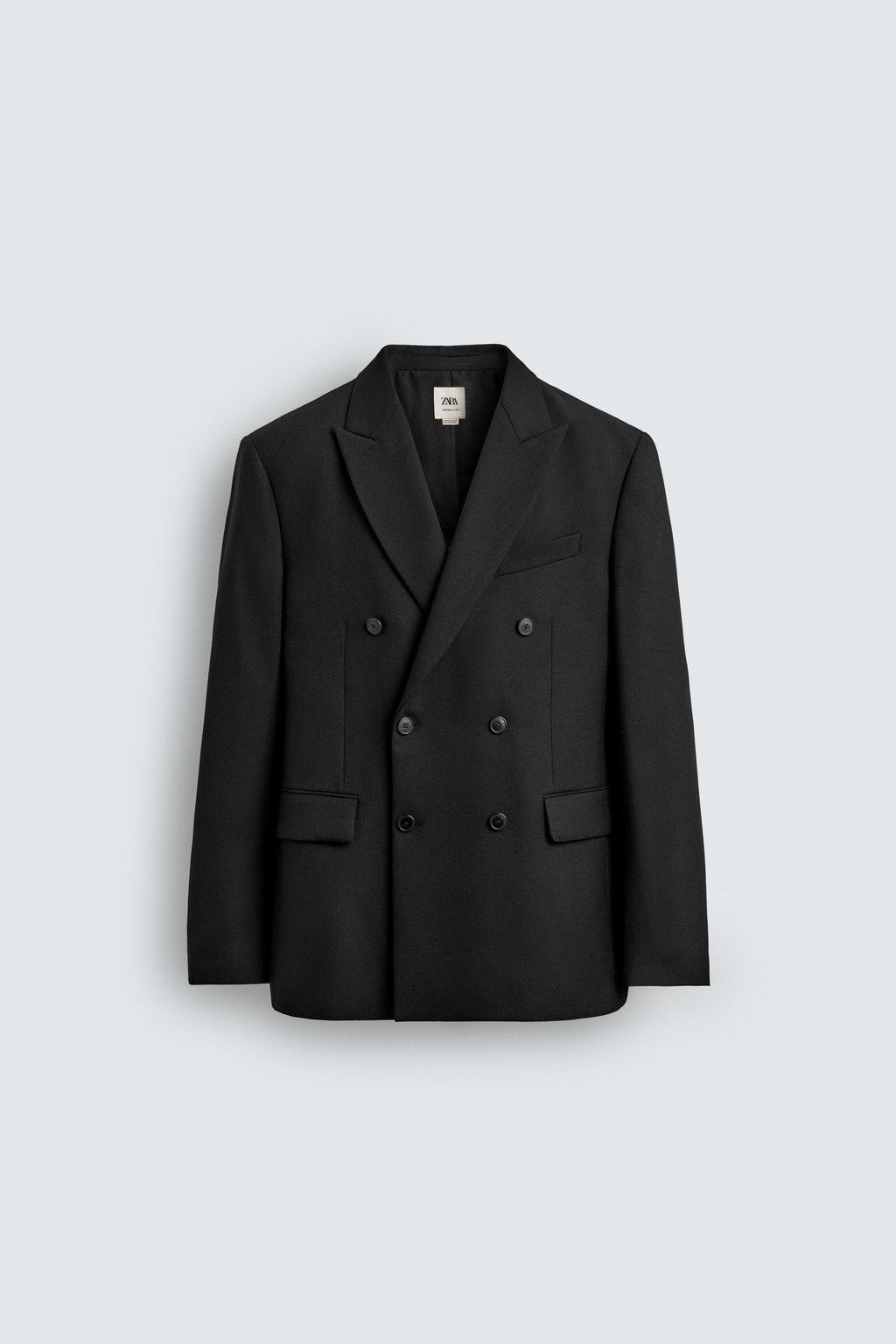 LIMITED EDITION WOOL BLEND DOUBLE-BREASTED SUIT BLAZER - Zara фото 6