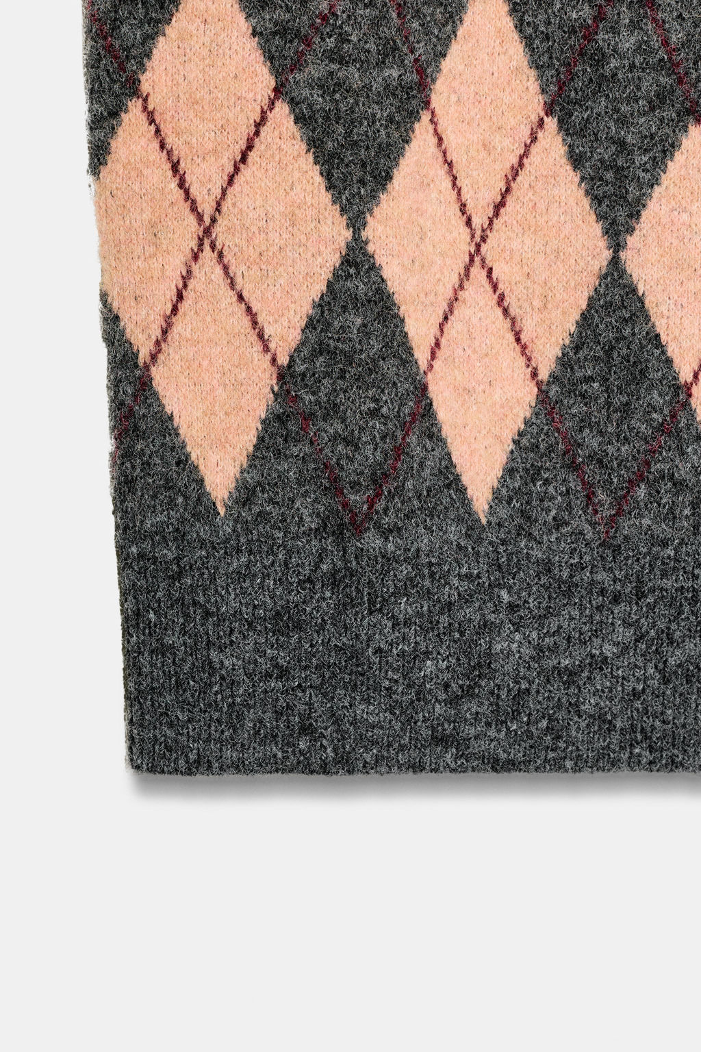 ARGYLE KNIT VEST - Zara фото 7