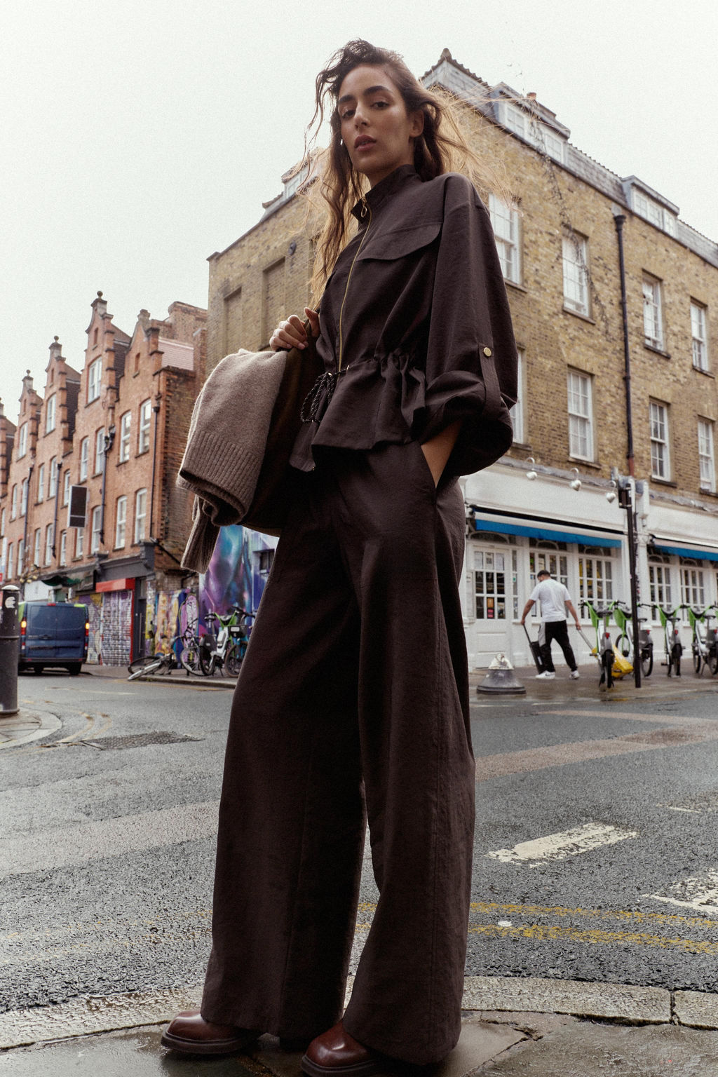 WIDE TROUSERS WITH ELASTIC WAISTBAND - Zara фото 2