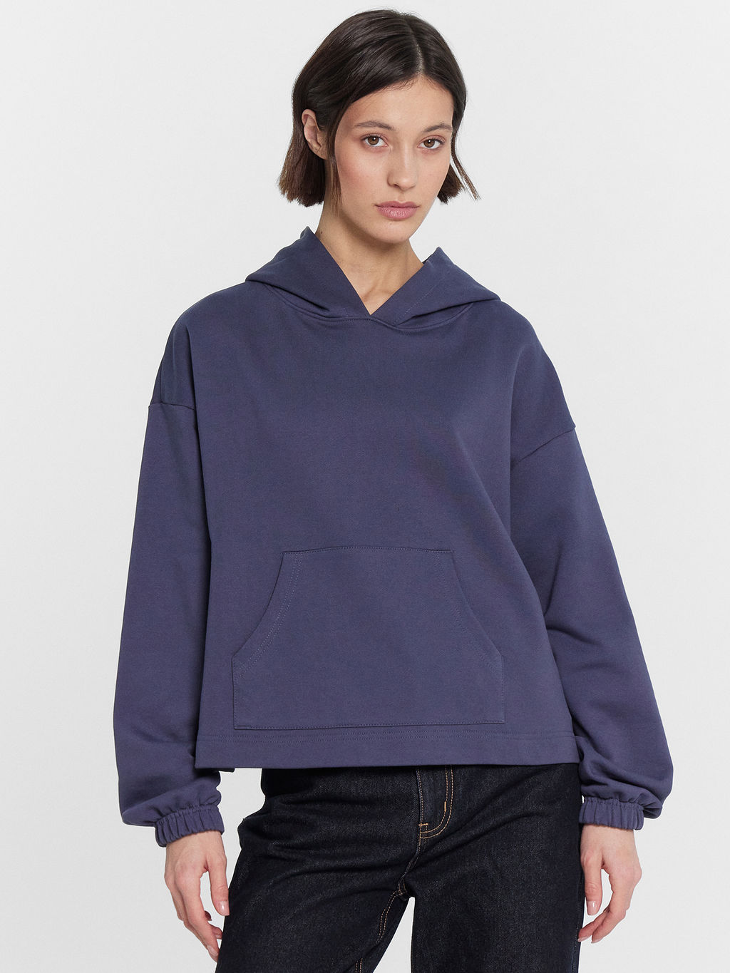 Худи женское фиолетовое черное море 122913