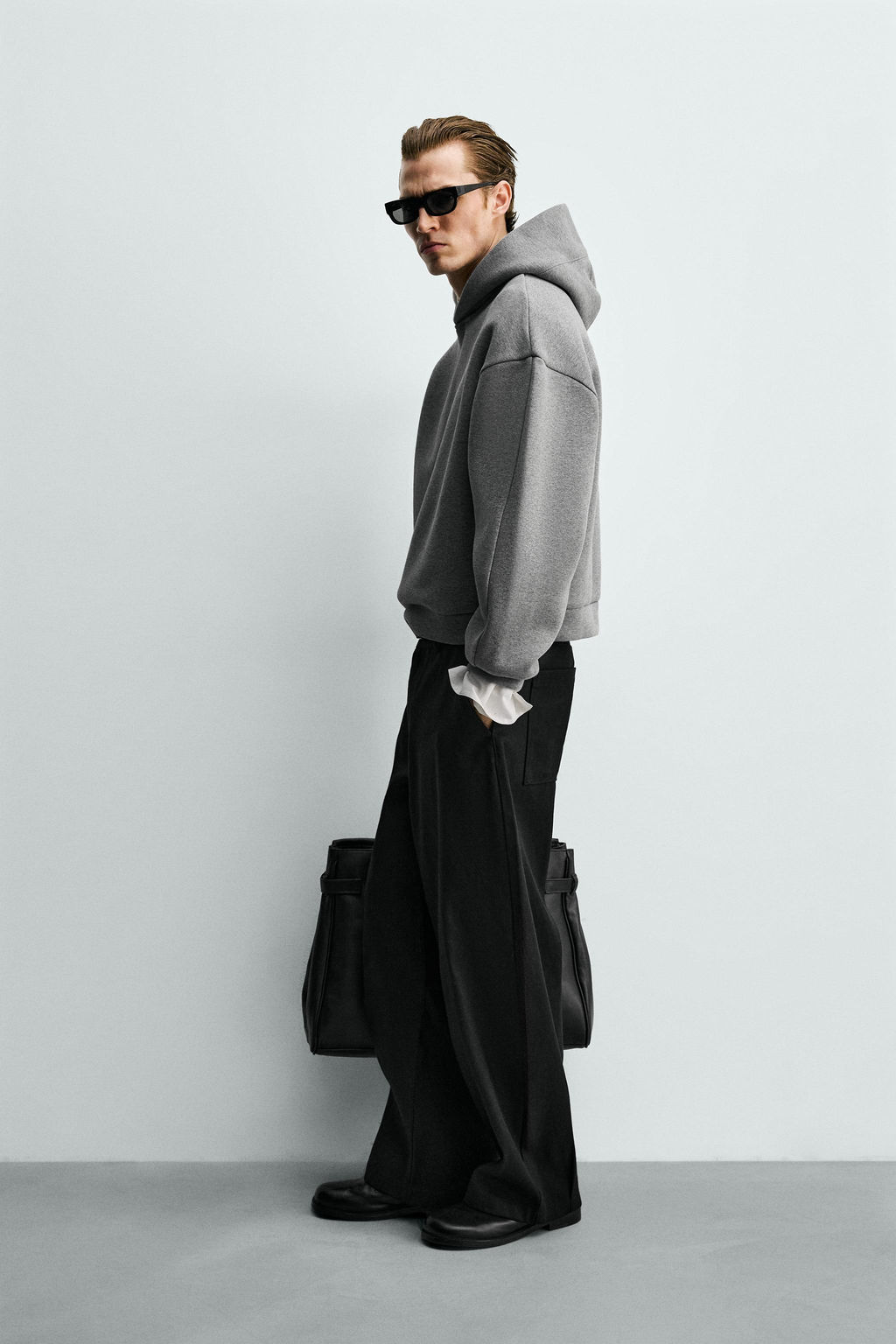 COMPACT BOXY FIT HOODIE - Zara фото 13