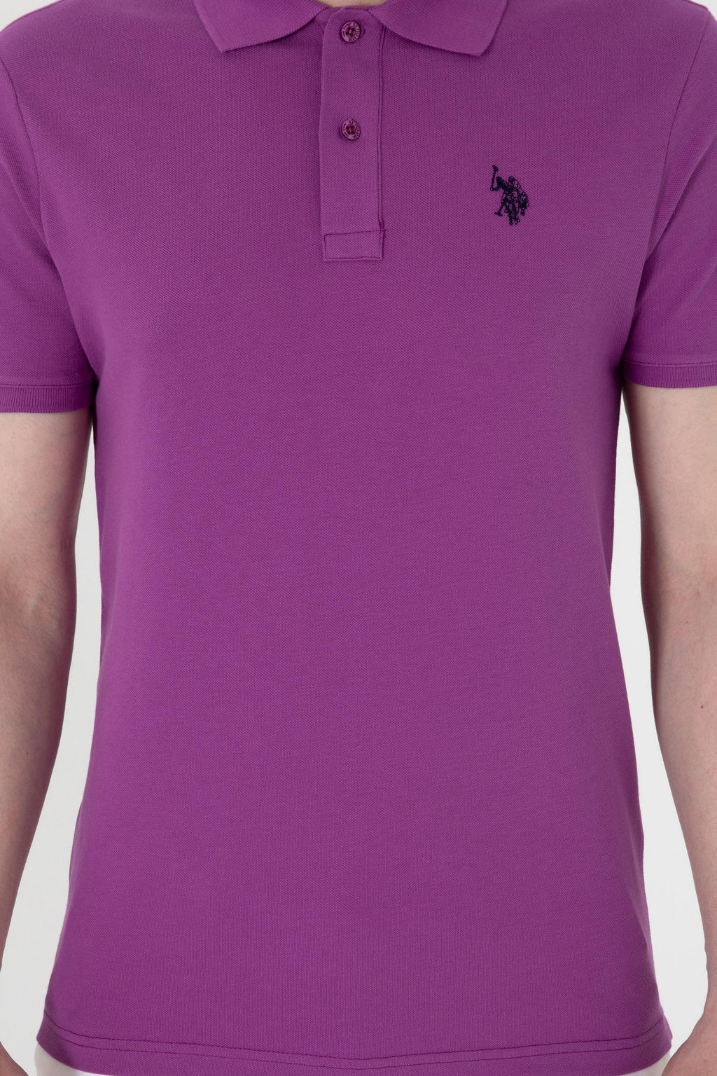 Erkek Slim Fit Polo Yaka Menek_e Basic Ti__rt - U.s. polo assn фото 6