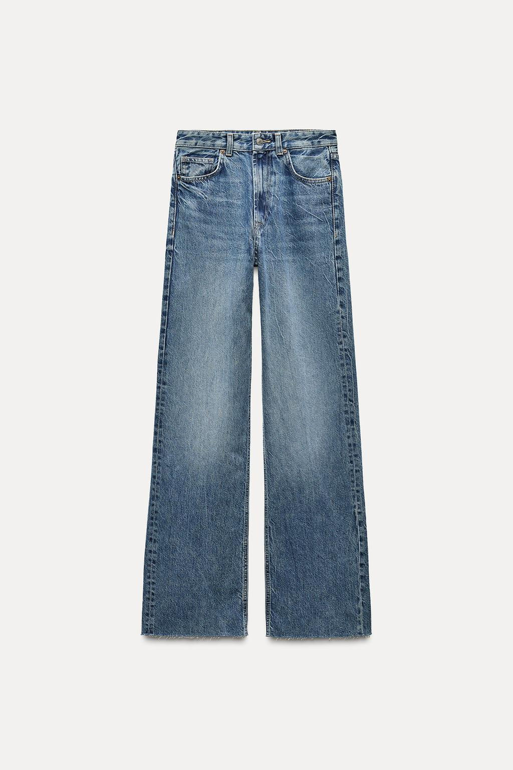 TRF WIDE-LEG HIGH-WAIST JEANS - Zara фото 7