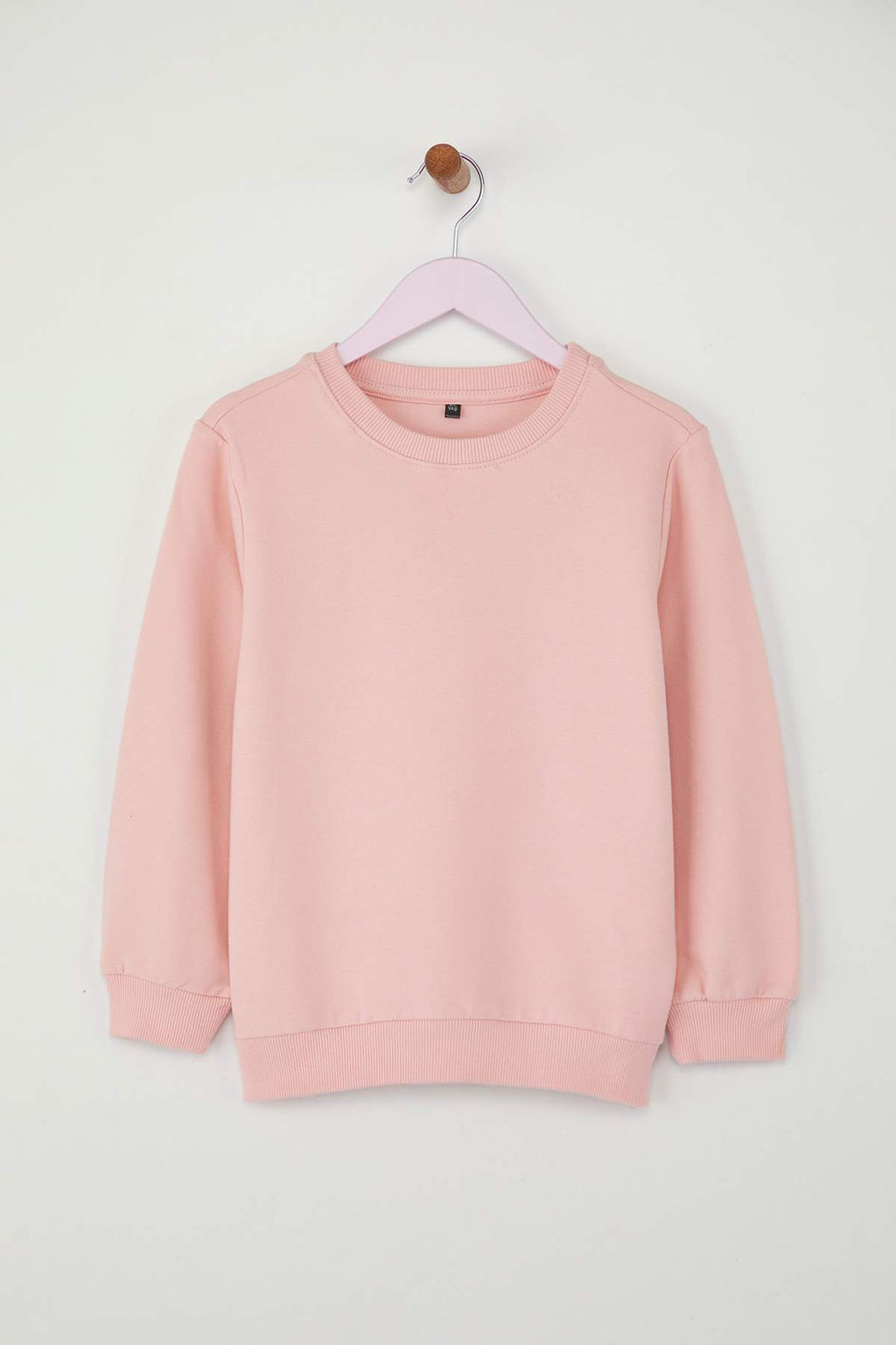 Pembe-Ekru K?z Cocuk Mevsimlik-Ince Bisiklet Yaka 2li Basic Orme Sweatshirt TKDAW25SW00000 - Trendyolmilla фото 23