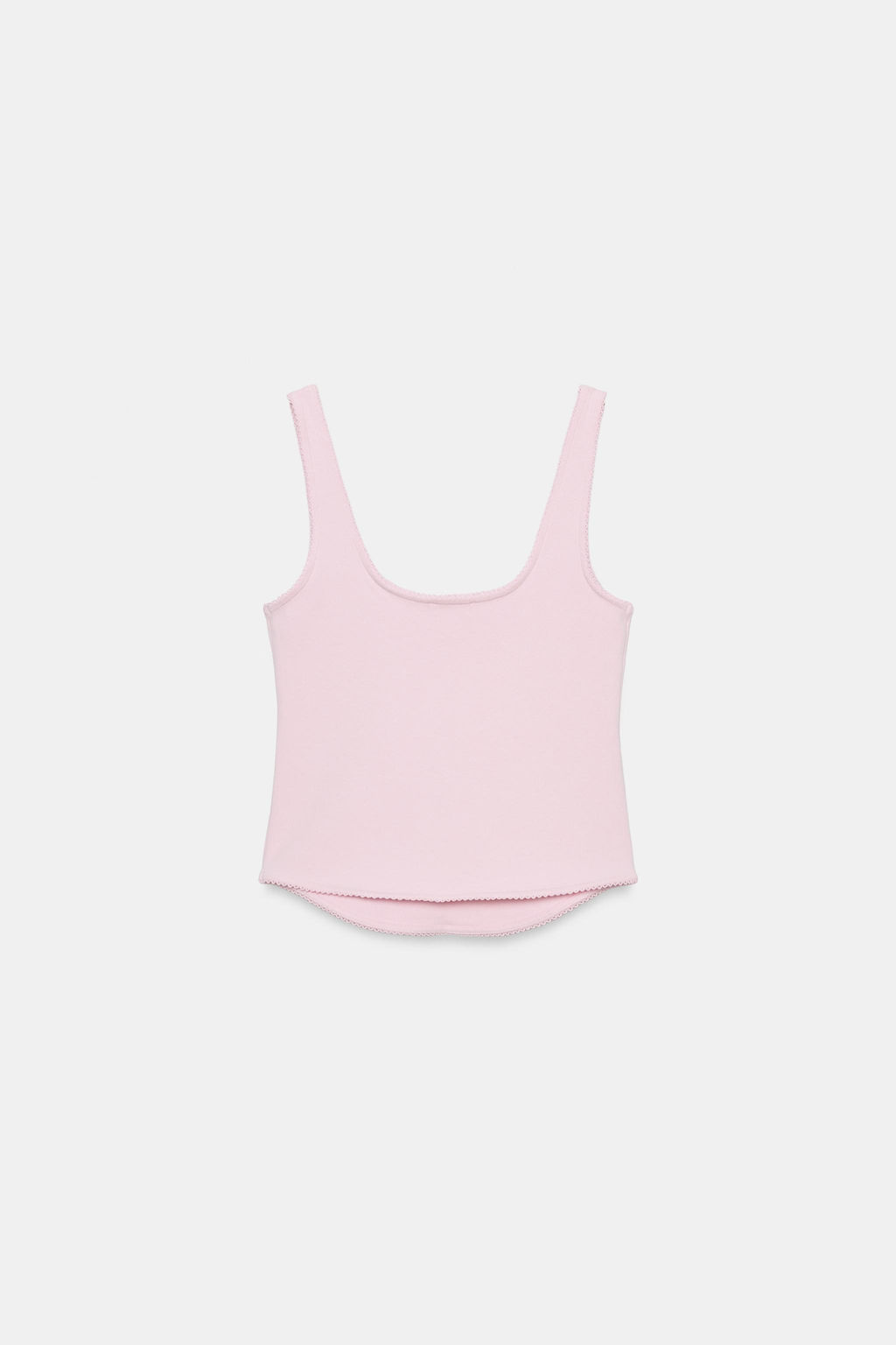 TOP RIB TIRANTES / Rosa pastel - Zara фото 3
